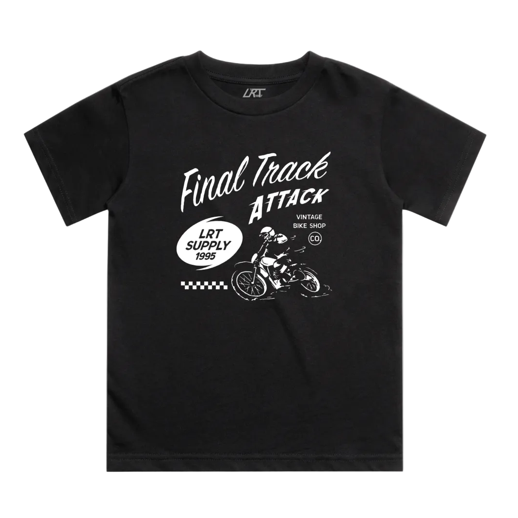 FINAL TRACK ATTACK TEE - BLACK FRONT ONLY