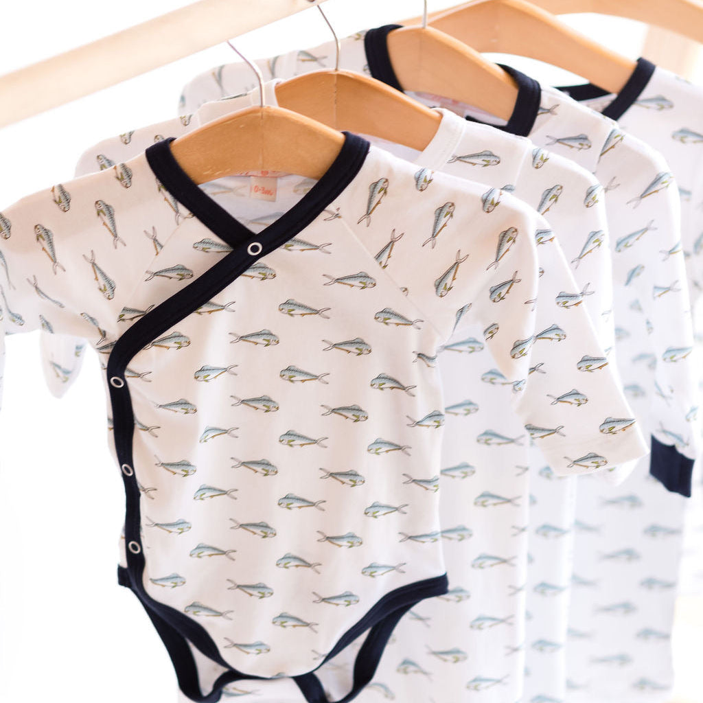 Mahi Mahi Kimono Sleeve Onesie