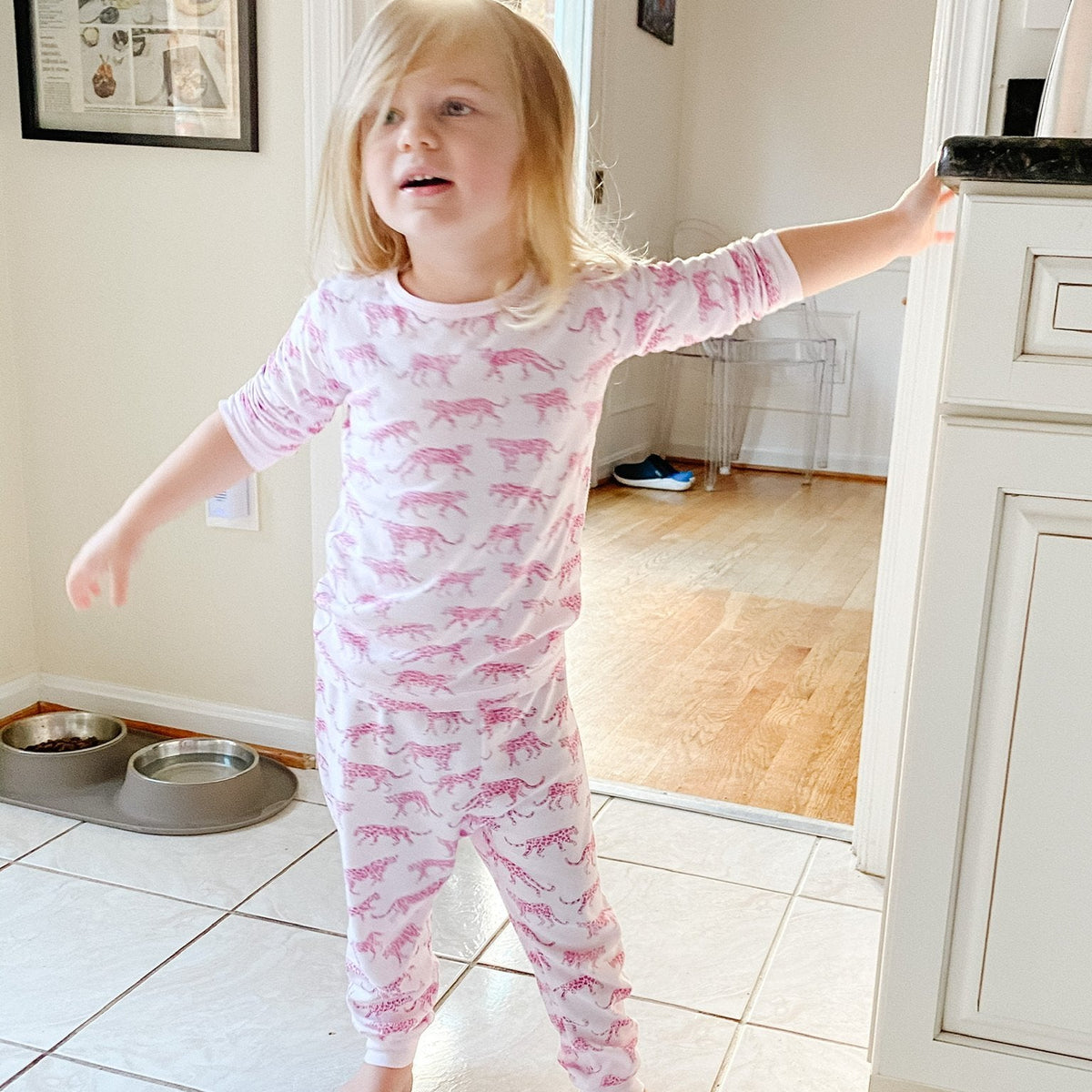 Pink Cheetah Pajama Set