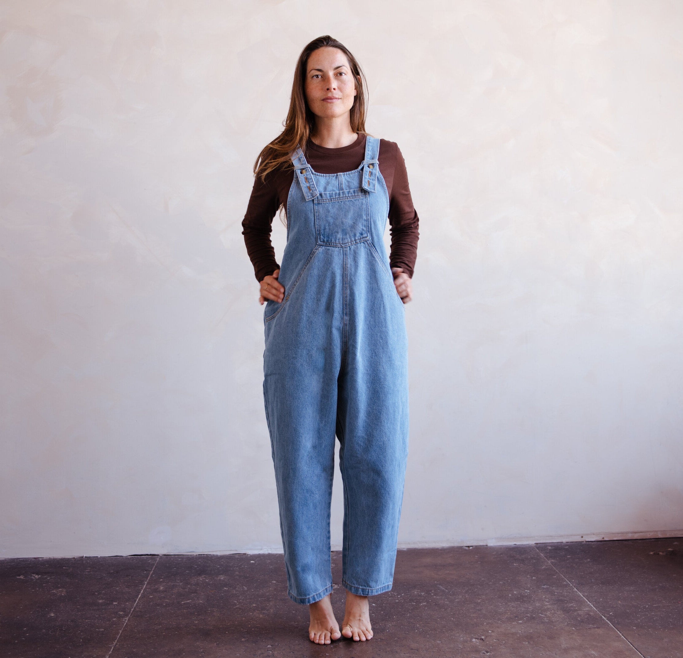 The Oversized Denim Dungaree Women