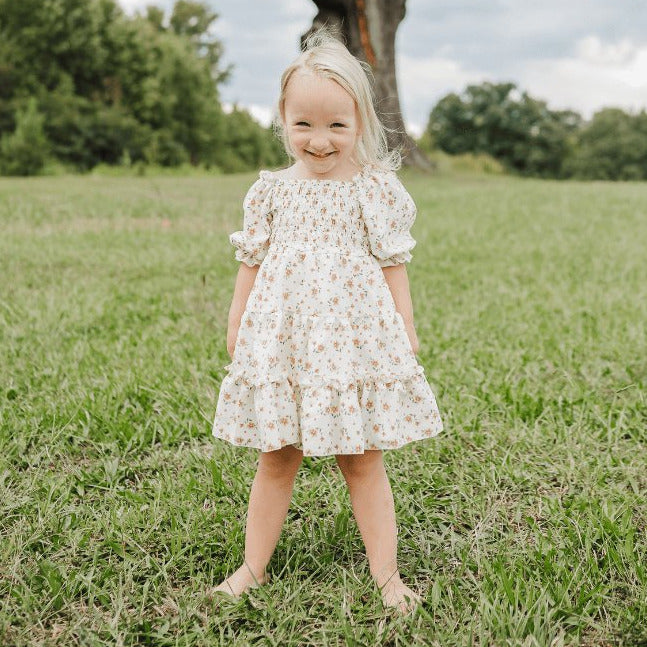 Katherine Dress - Yellow Floral