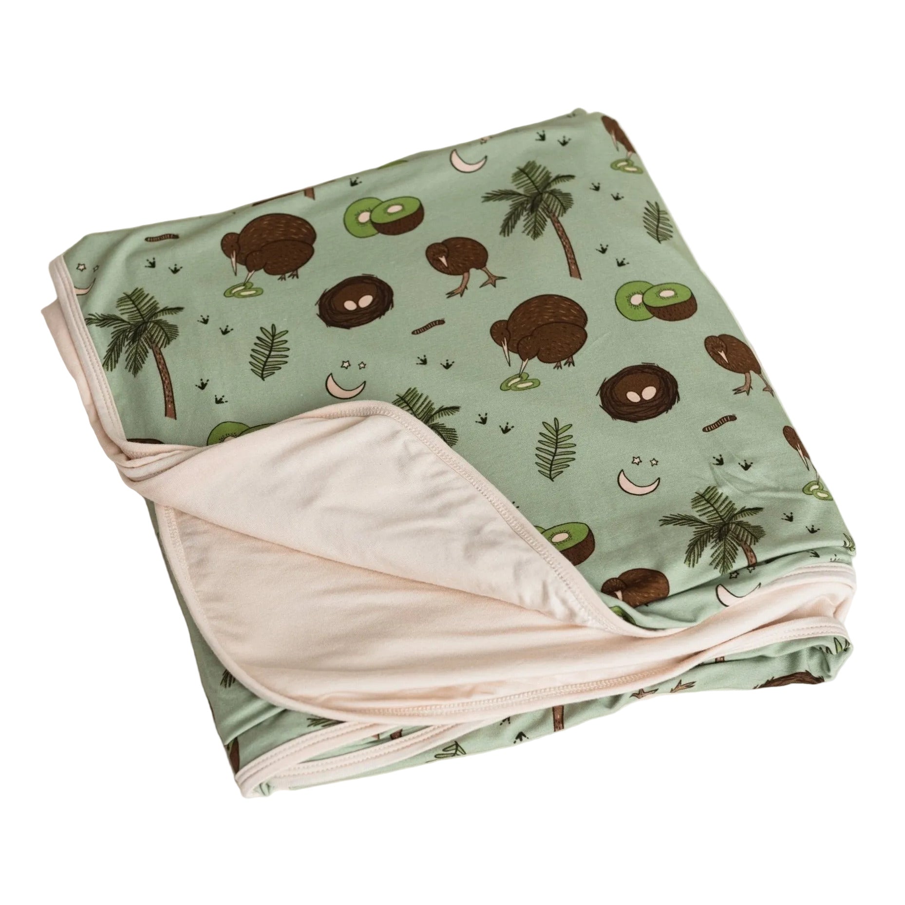 Kiwi Bird Reversible Double Layer Bamboo Blanket