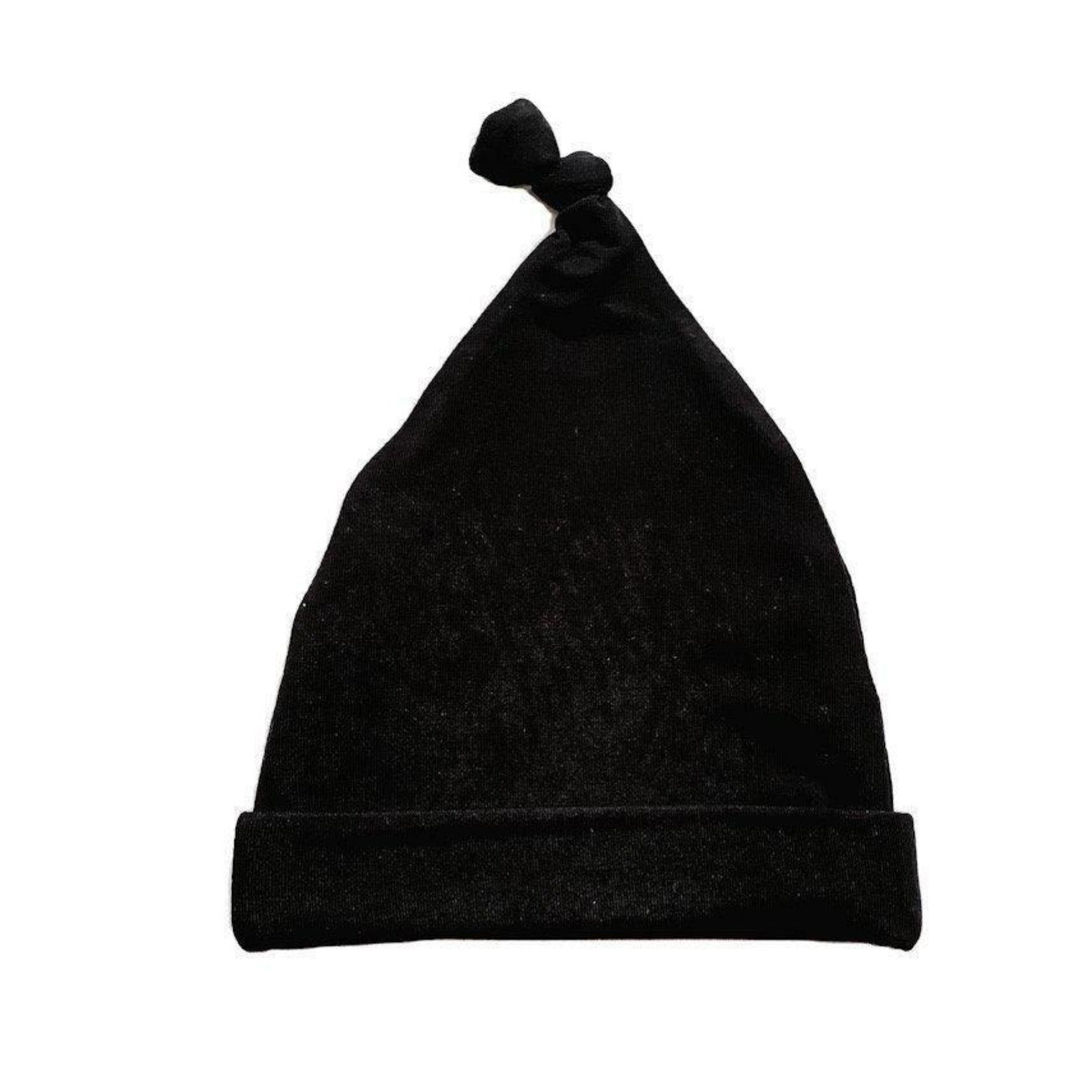 Soft Knot Hat Newborn Baby - Black