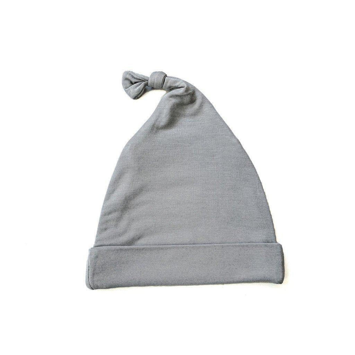 Gray Knot Baby Hat – Soft, Stretchy & Perfect for Newborns