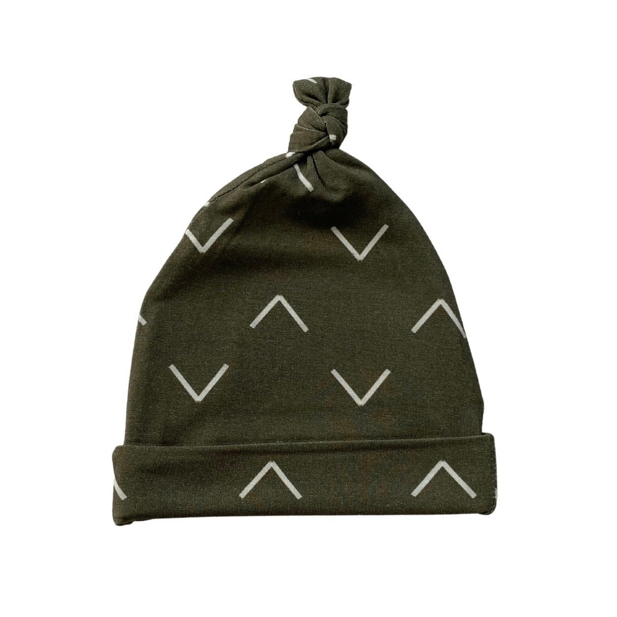 Knot Hat Newborn Baby - Green Arrow