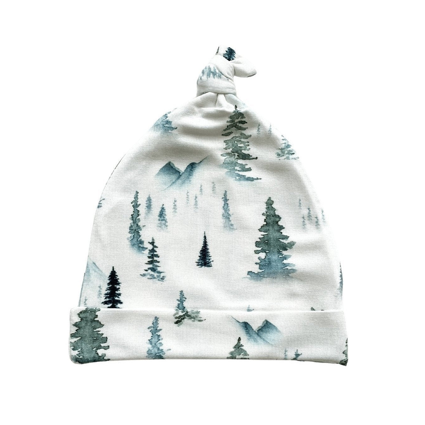 Green Forest Bamboo Baby Knot Hat
