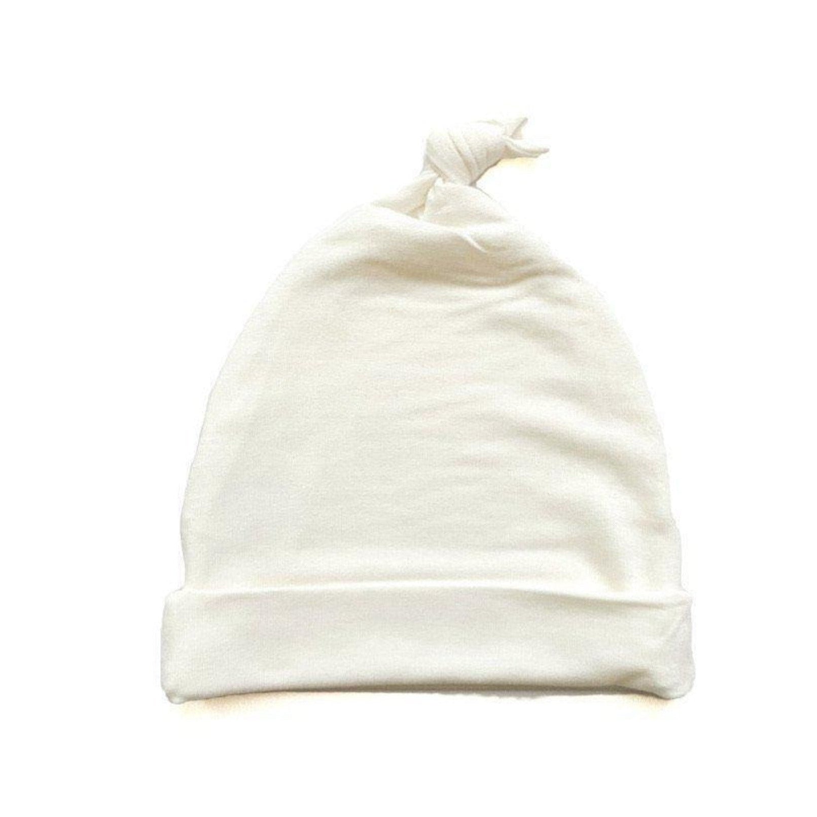 Baby Bamboo Knot Hat - White