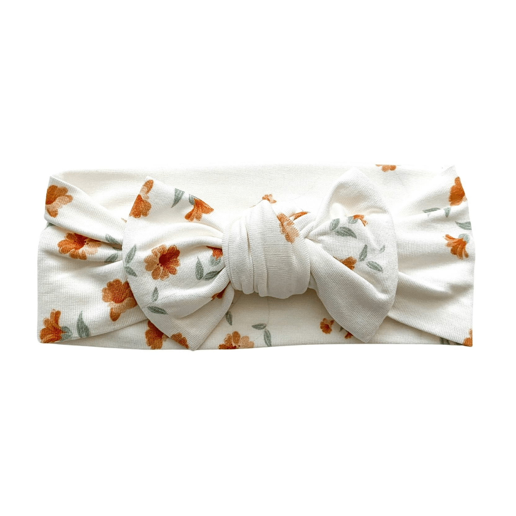 Knotted Headband - Caramel Floral