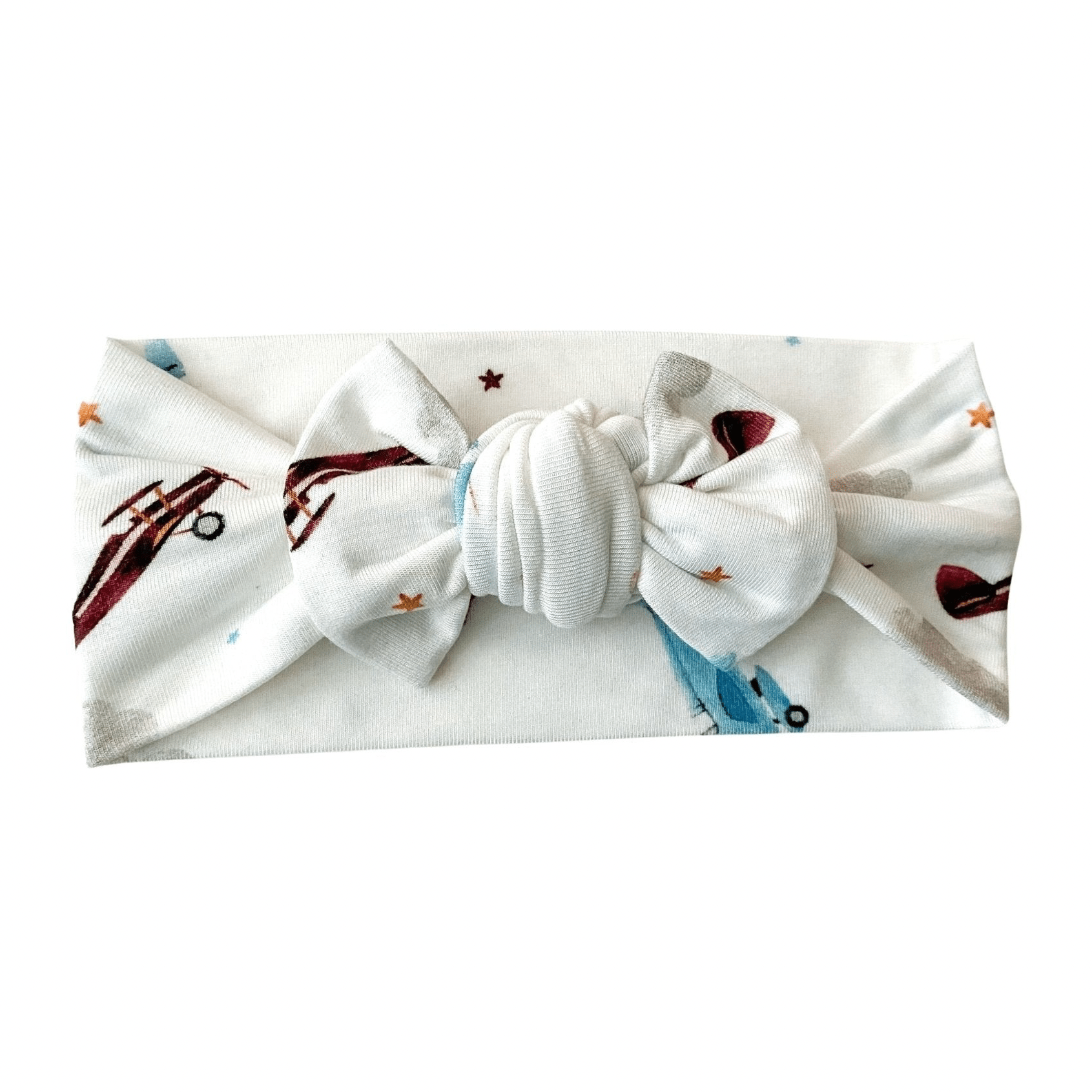 Knotted Headband - Vintage Airplane