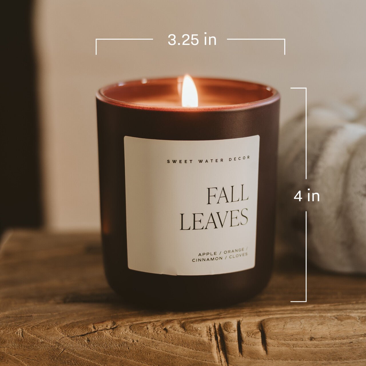 Cozy Season Soy Candle - Brown Matte Jar - 15 oz