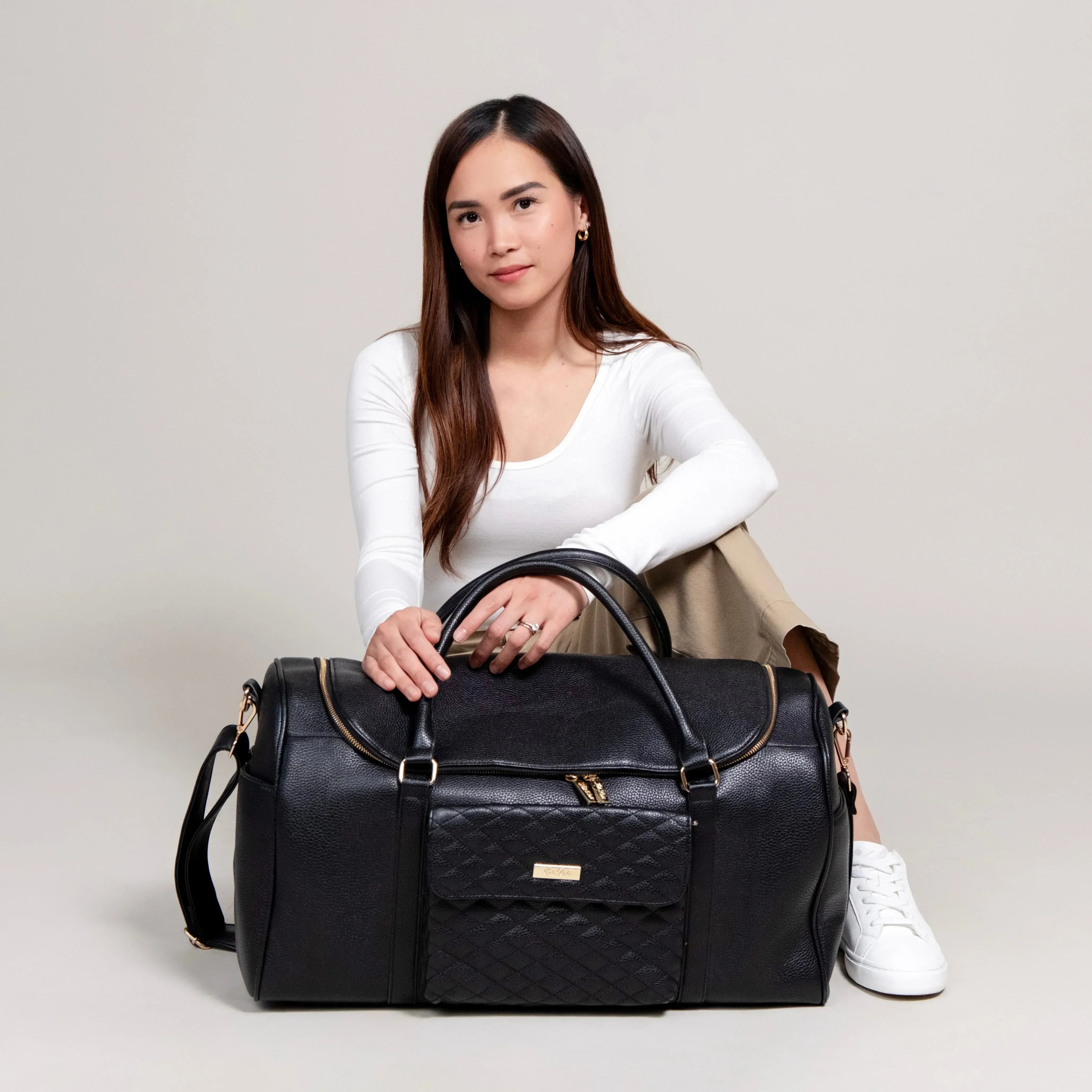 Weekender Travel Bag | Ebony Black