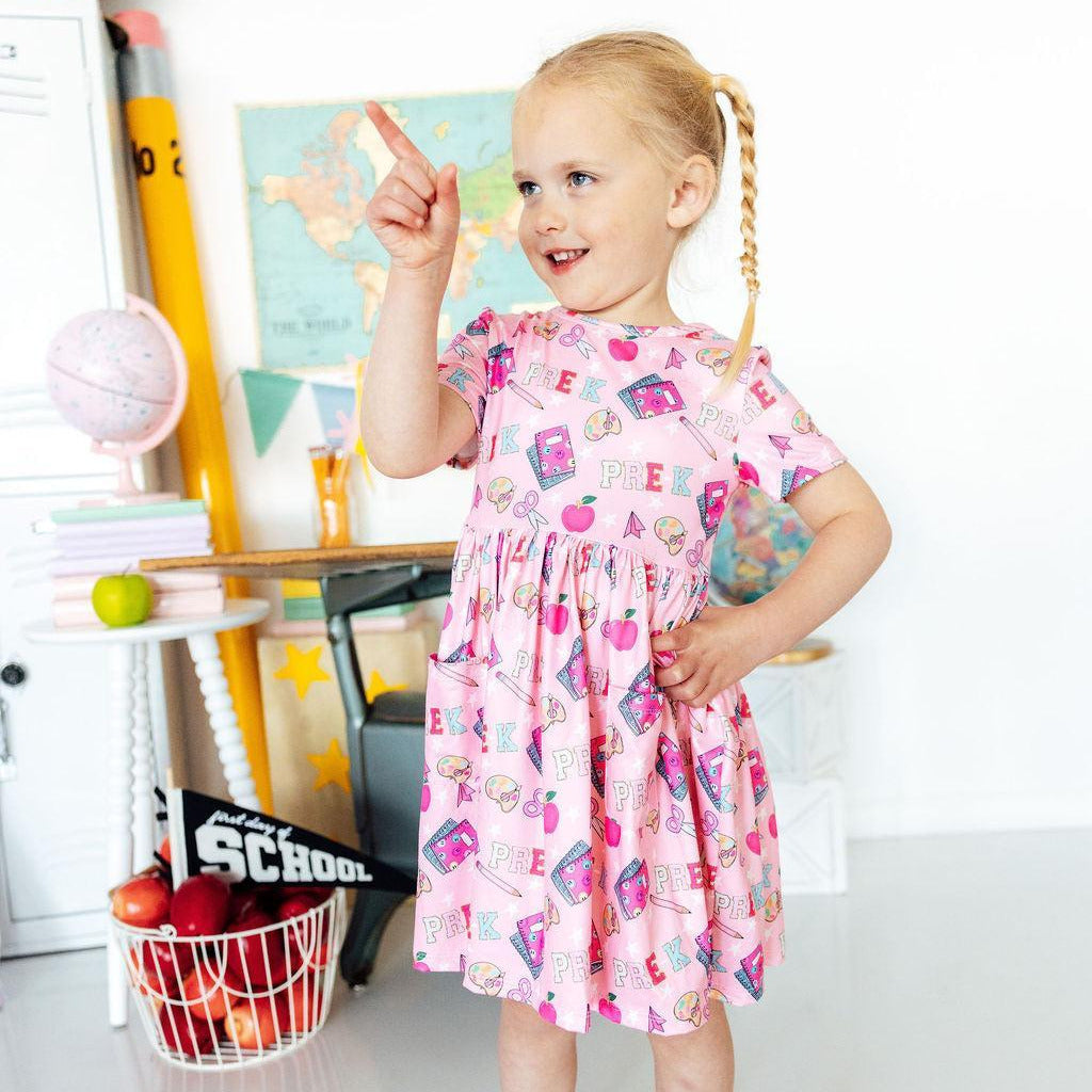 Pre-K S/S Pocket Twirl Dress