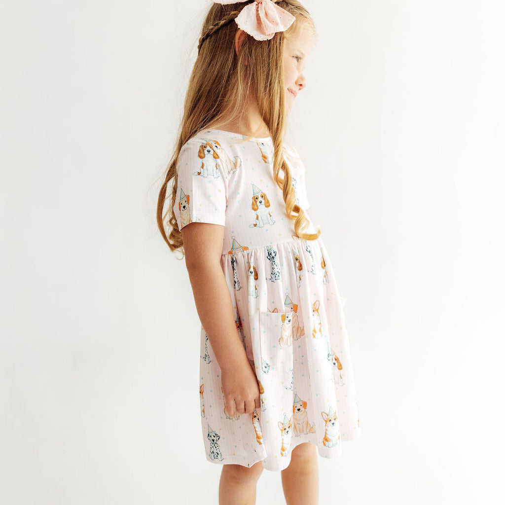 Party Pups S/S Pocket Twirl Dress
