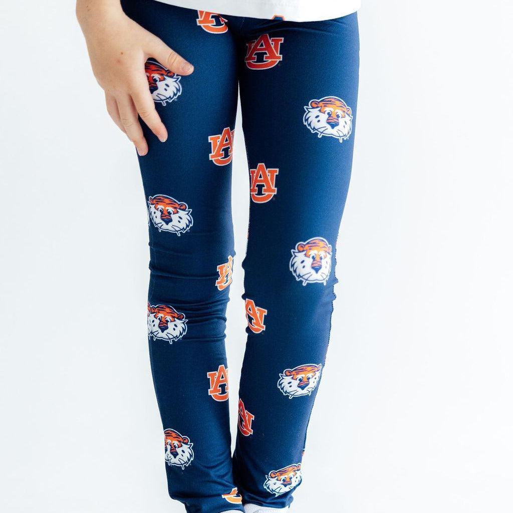 Auburn Blue Aubie Leggings