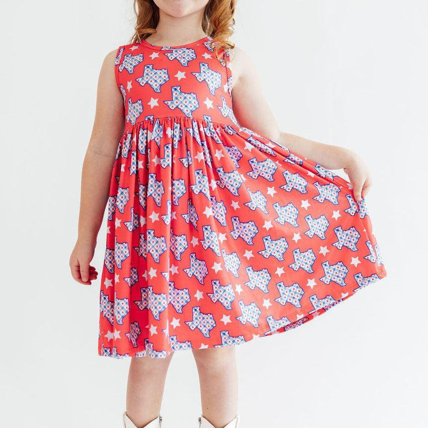 Texas Pride Tank Twirl Dress