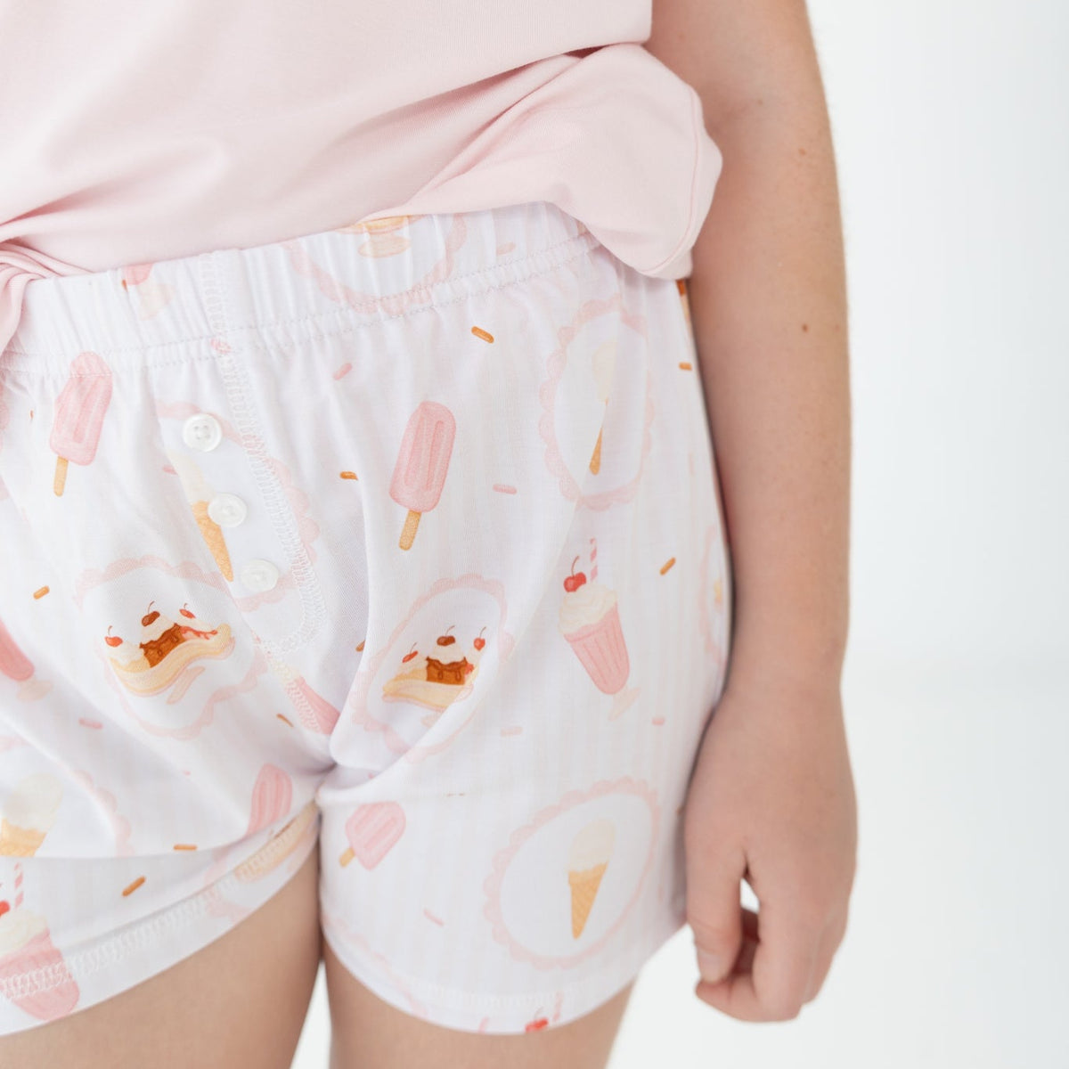 Ice Cream Social Youth Girls Shorts Set