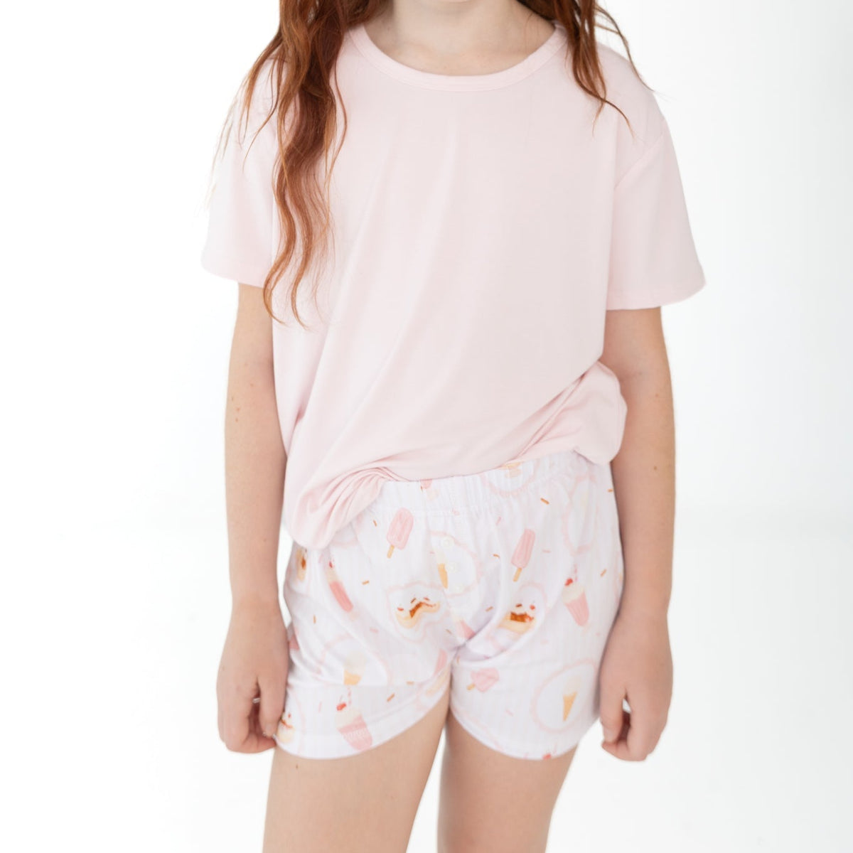 Ice Cream Social Youth Girls Shorts Set