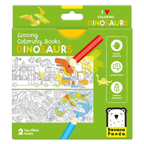 Looong Coloring Books - I Love Coloring - Dinosaurs