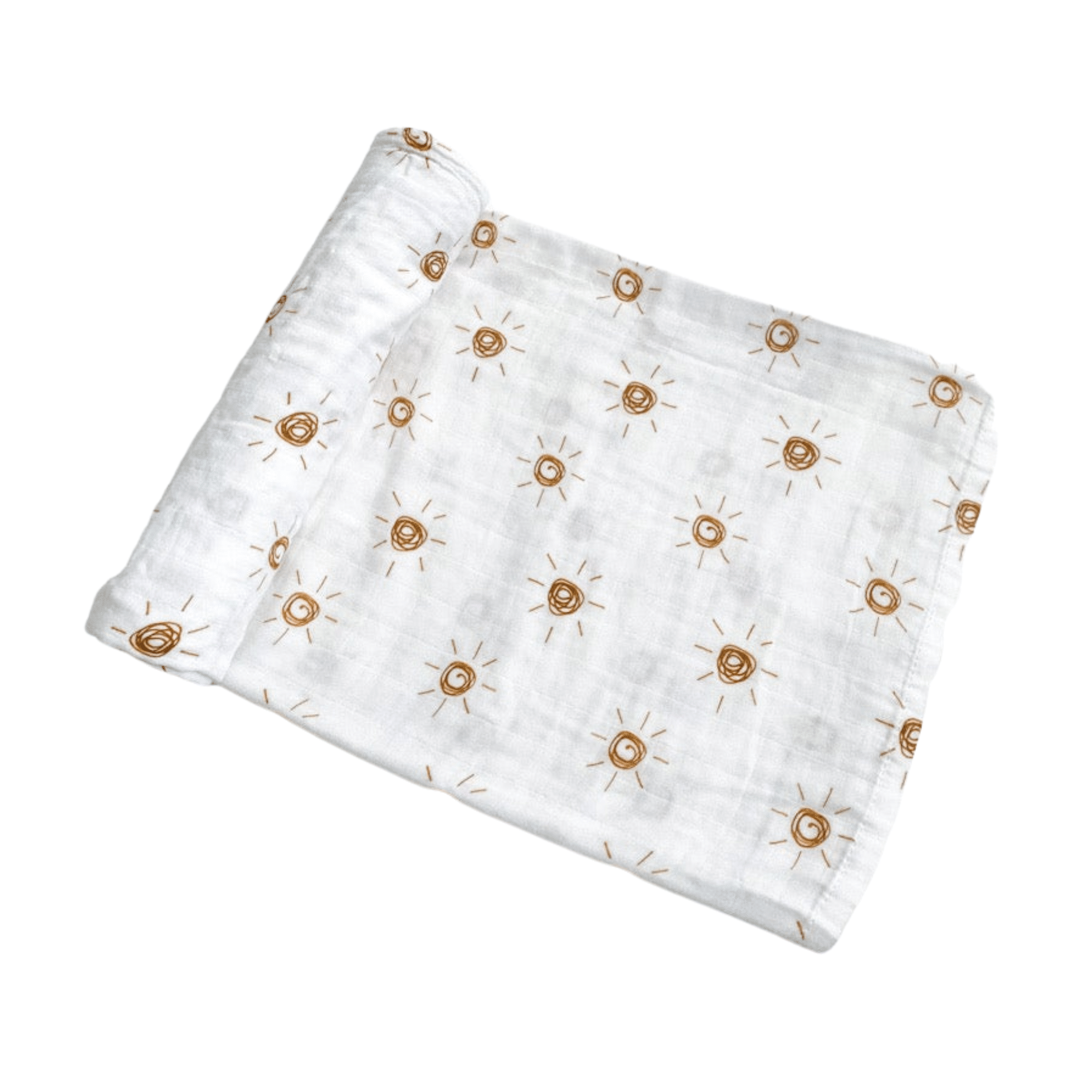 Brown Sun Muslin Swaddle Blanket