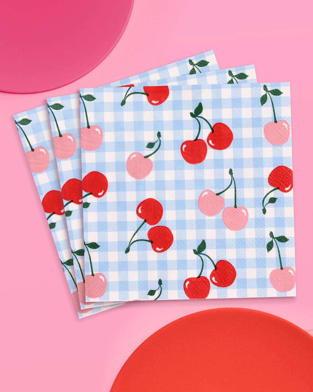 Cherry Birthday Bundle - tableware, balloons, banner + tats