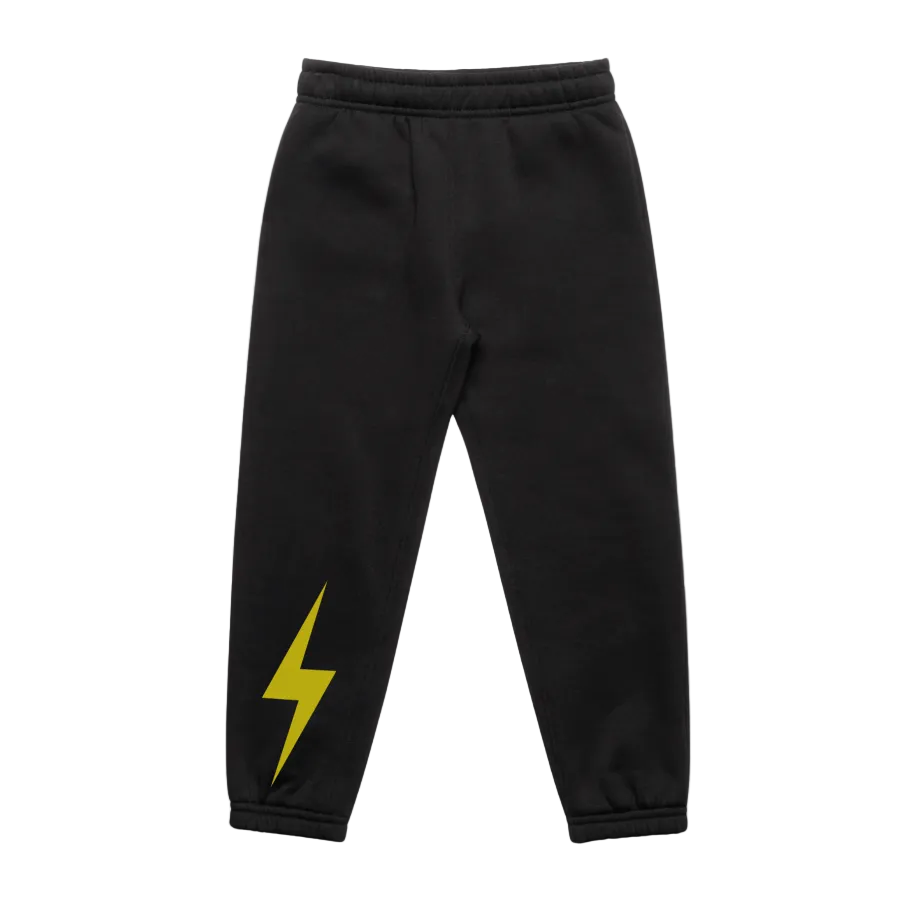 NEON SPARK TRACK PANT - BLACK