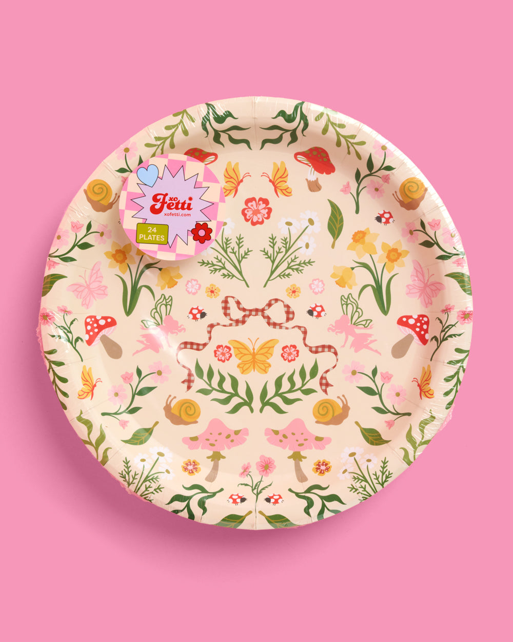 Garden Fairy Plates - 24 paper plates