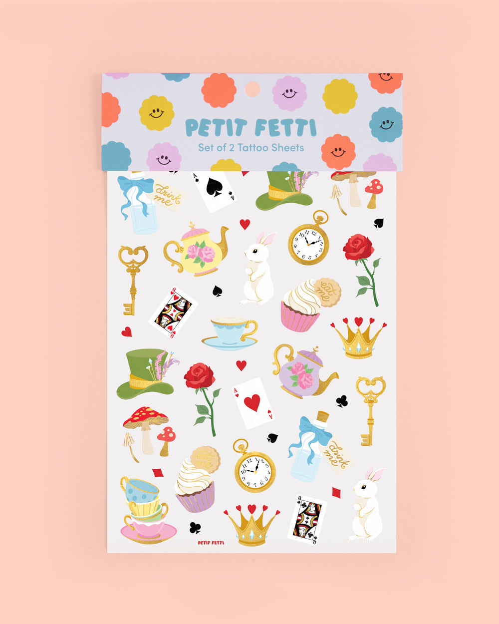 Whimsical Tea Time Tats - 52 temporary tattoos