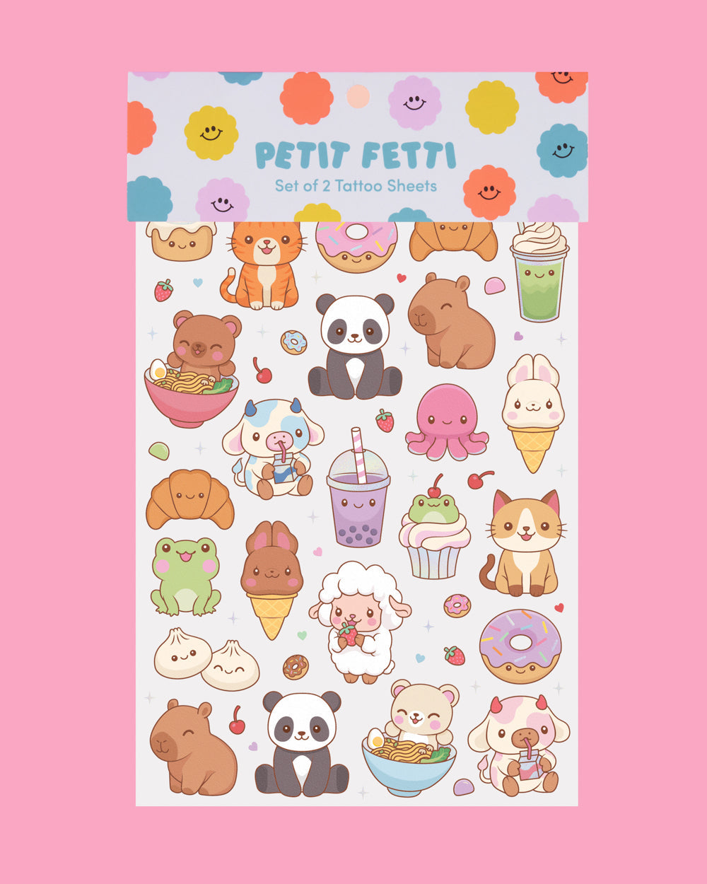 Kawaii Tats - 48 temporary tattoos