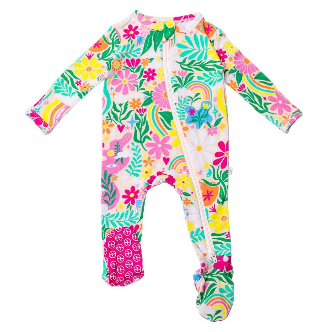 The Second-Skin Footie | Rainbow Daisy Babe