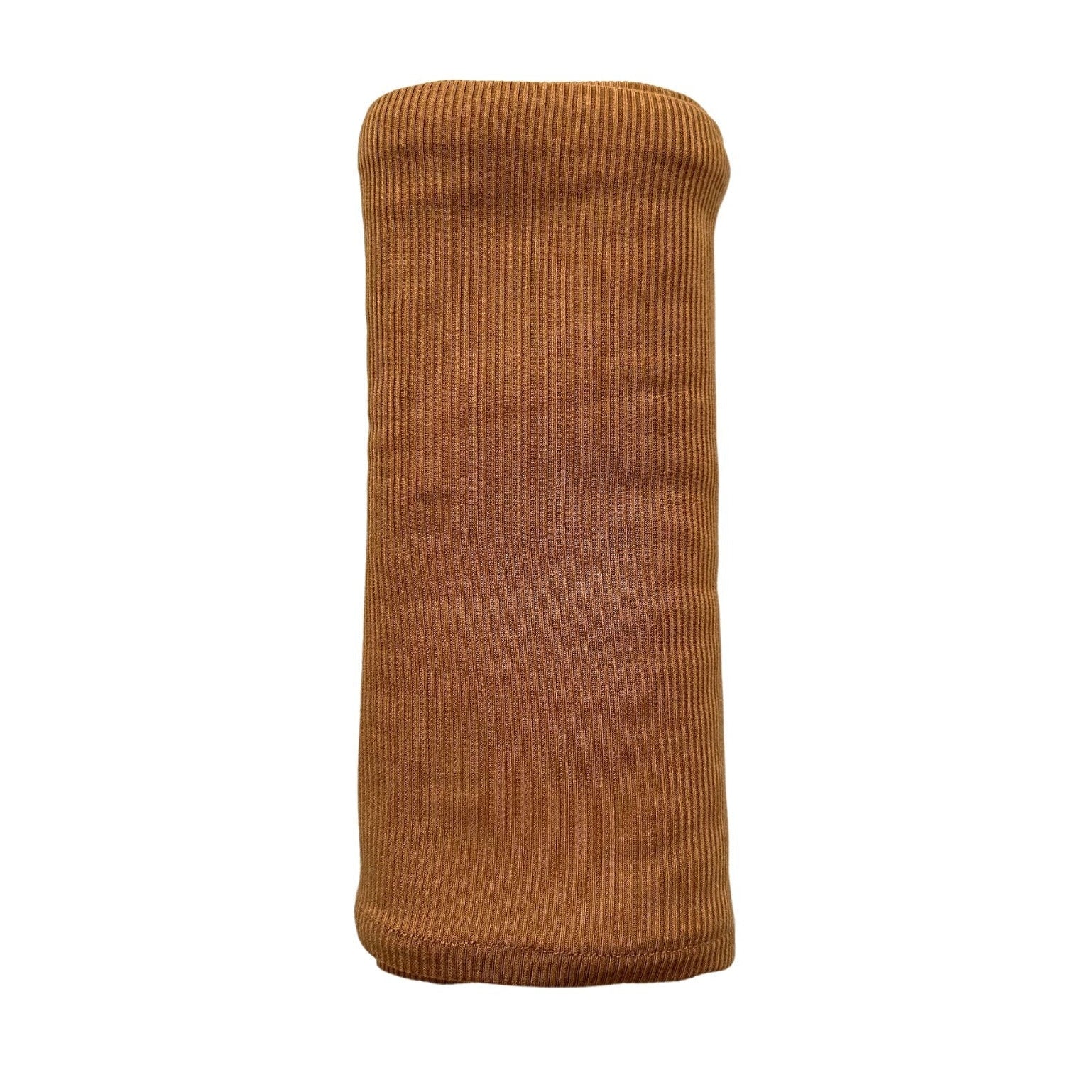 Caramel Ribbed Bamboo Stretch Swaddle Blanket
