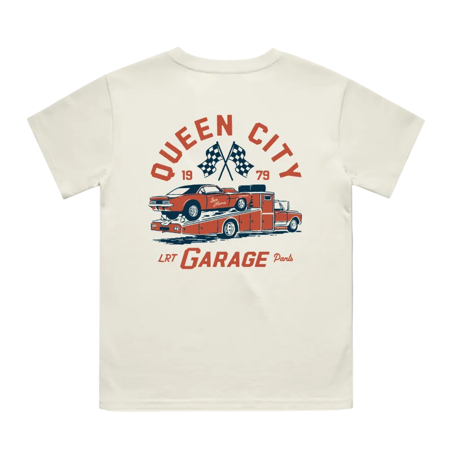 QUEEN CITY GARAGE TEE - VINTAGE CREAM