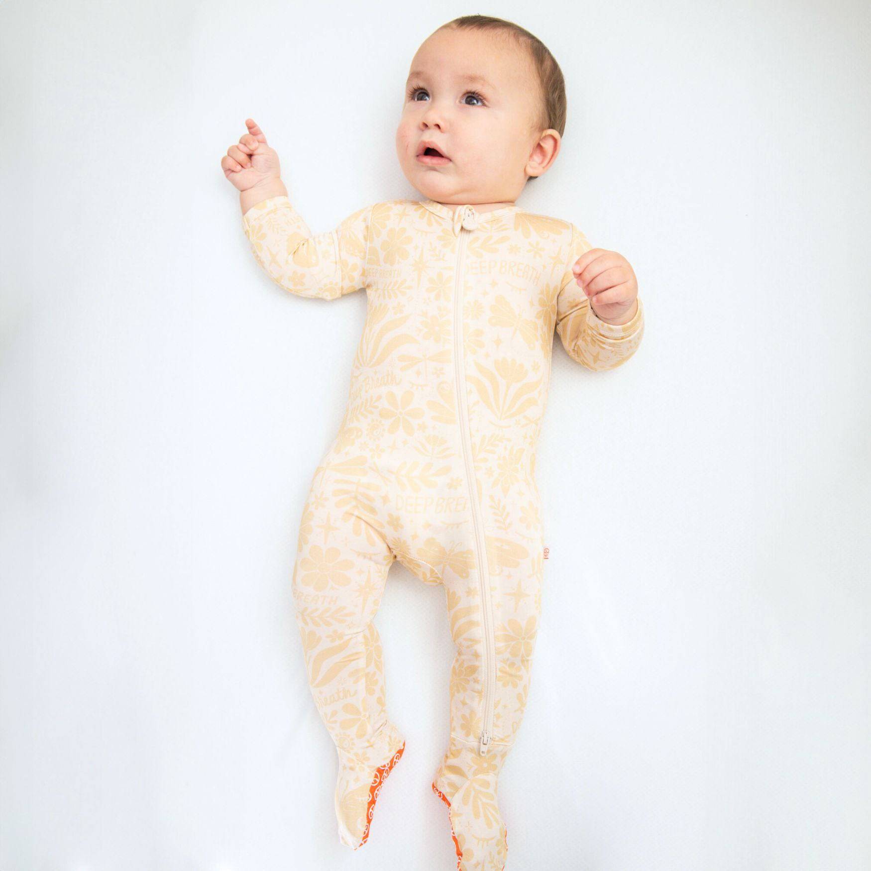 The Second-Skin Footie | Om Baby (Beige)
