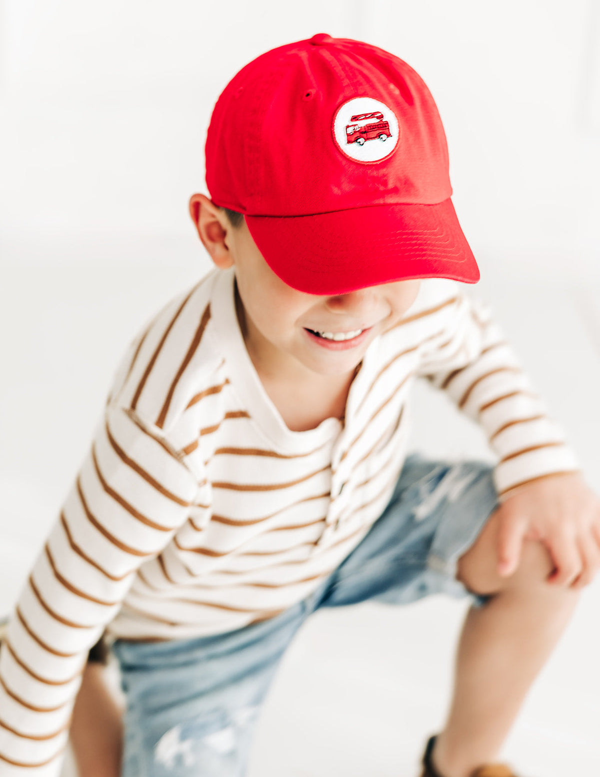 Firetruck Patch Baseball Hat