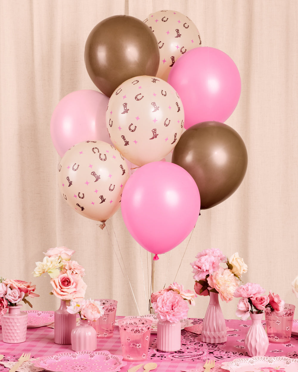 Cowgirl Balloons - 24 latex balloons
