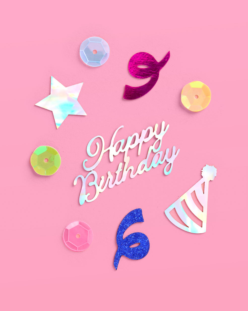 Rainbow Birthday Confetti - 200 pc foil confetti