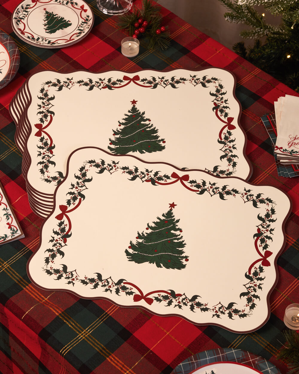 Seasons Greetings Placemats - 25 placemats