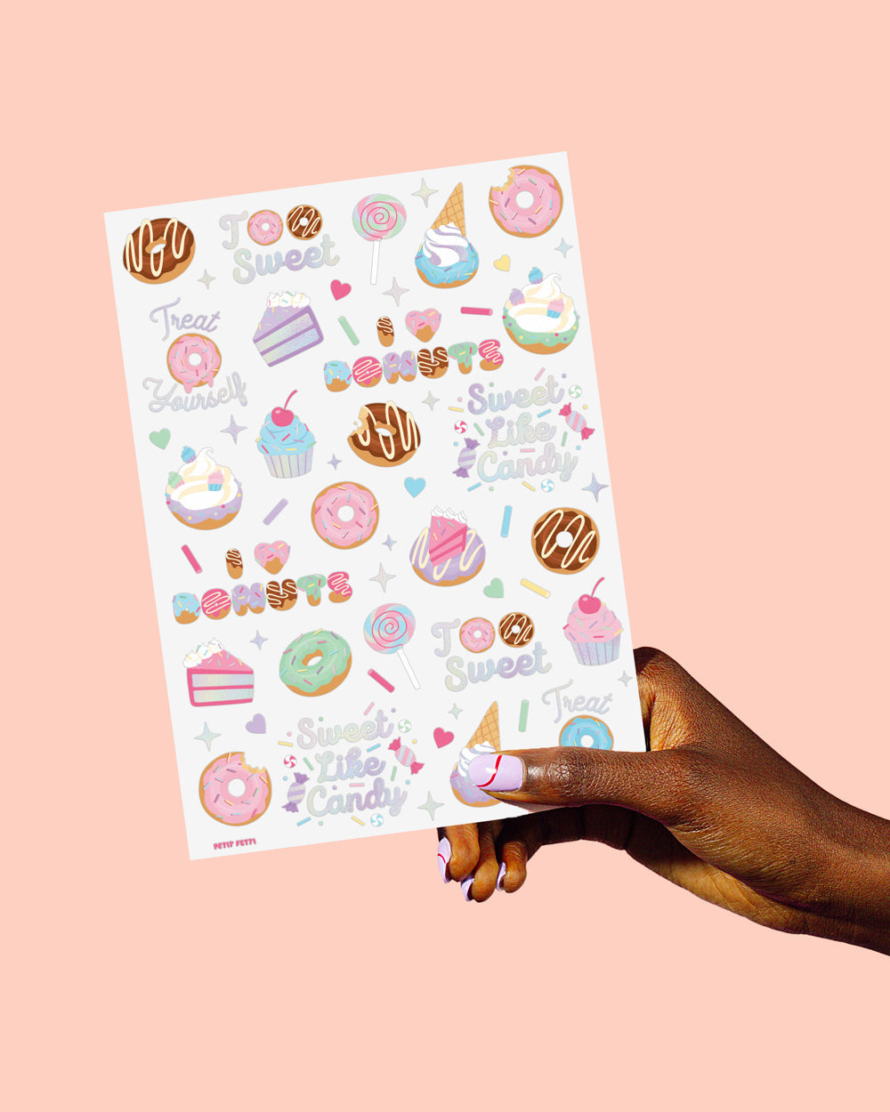 Too Sweet Tats - 50 foil temporary tattoos