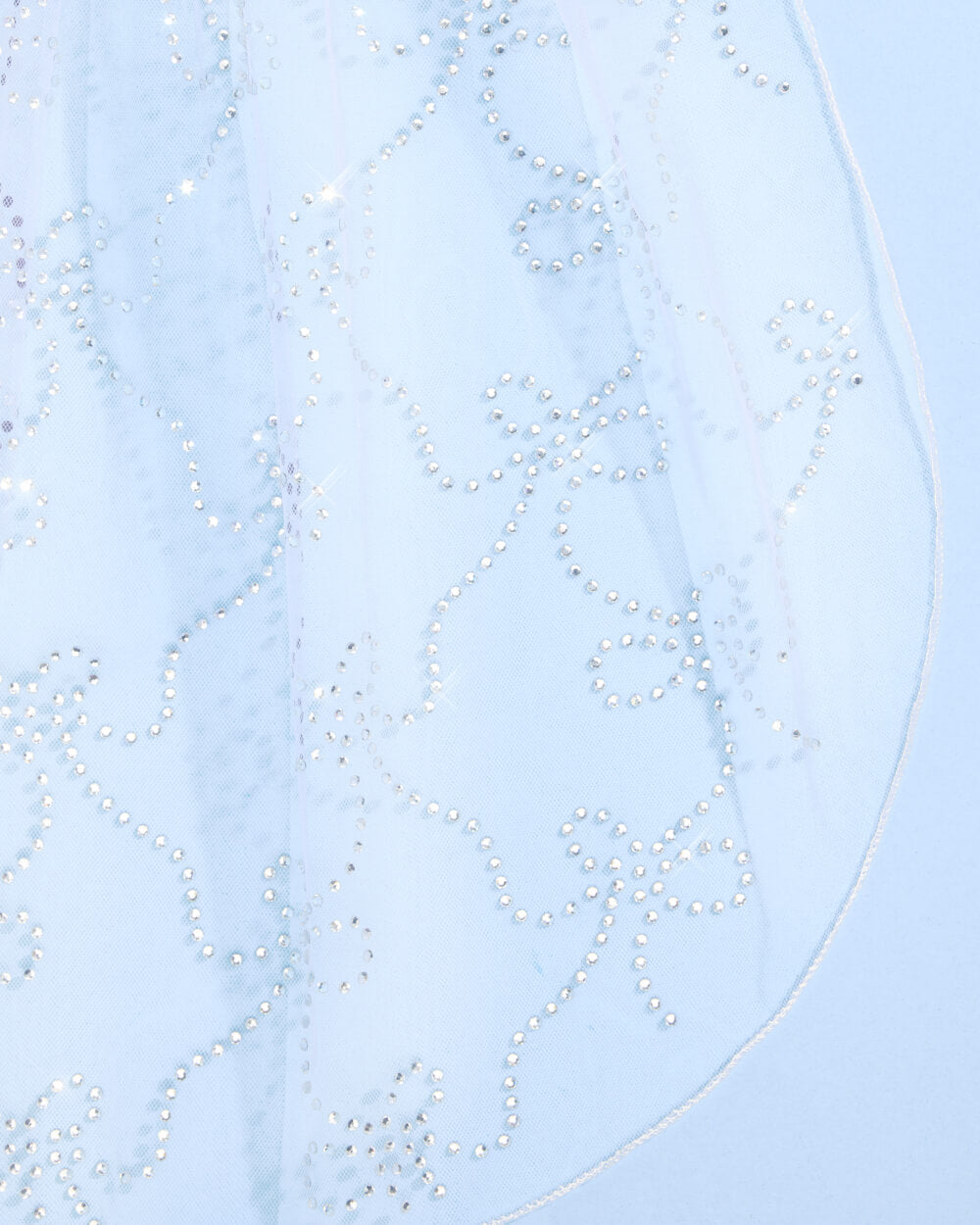 The Bow Veil - premium tulle w. rhinestones
