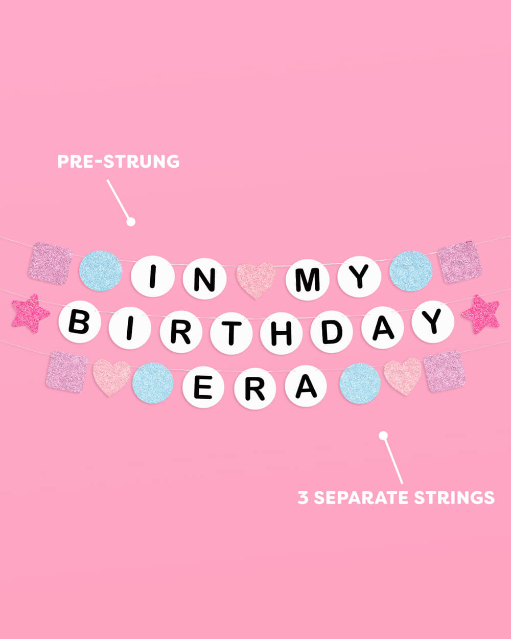 Bday Era Banner - friendship bracelet banner