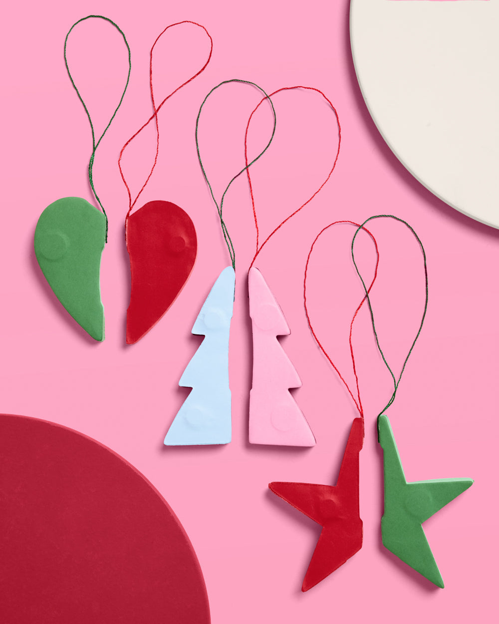 3D Paper Ornament Set - honeycomb ornament set