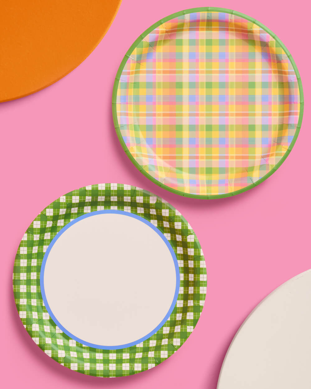 Summer Camp Trio - plates, napkins + tablecloth