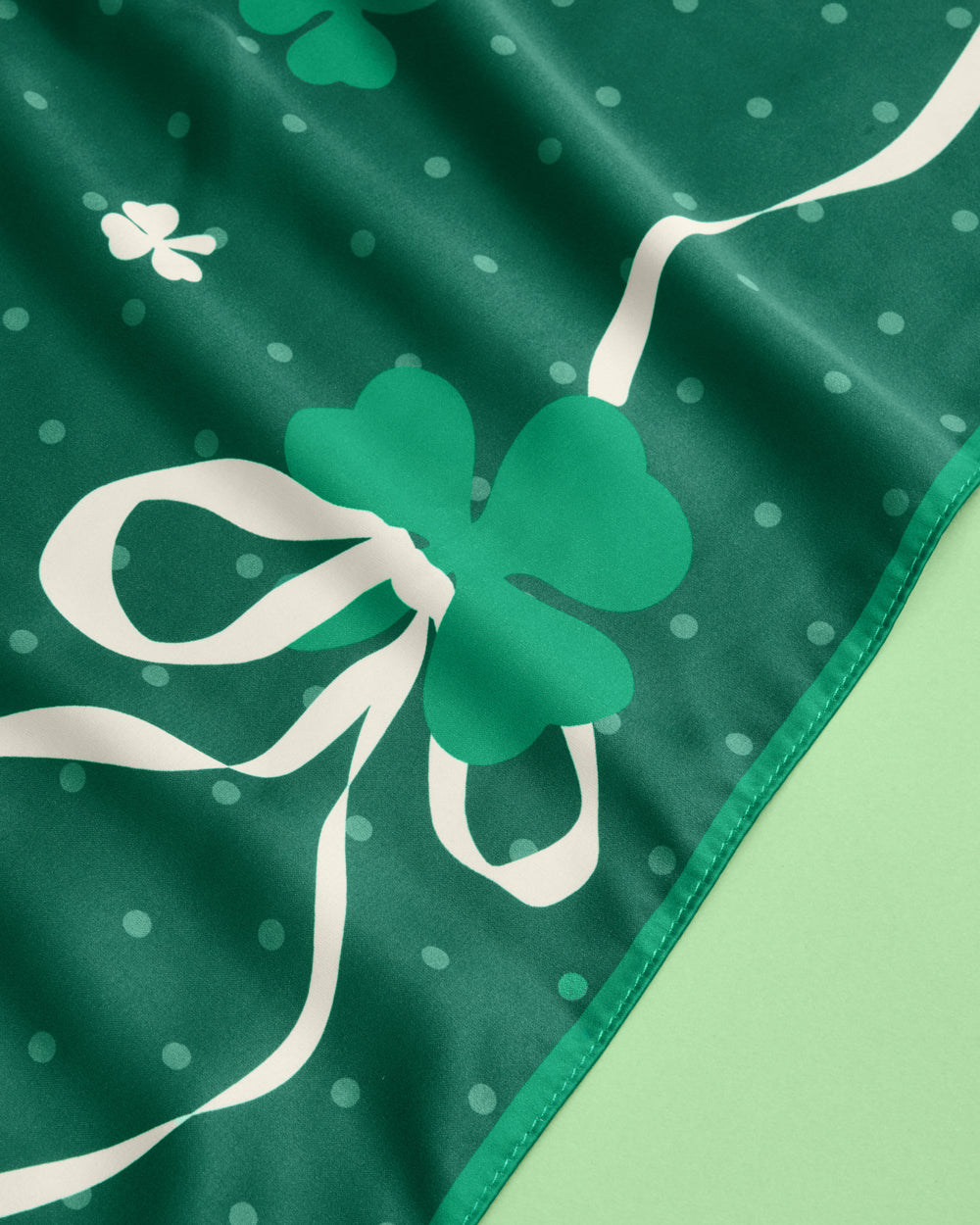 Lucky Headscarf - green silk headscarf