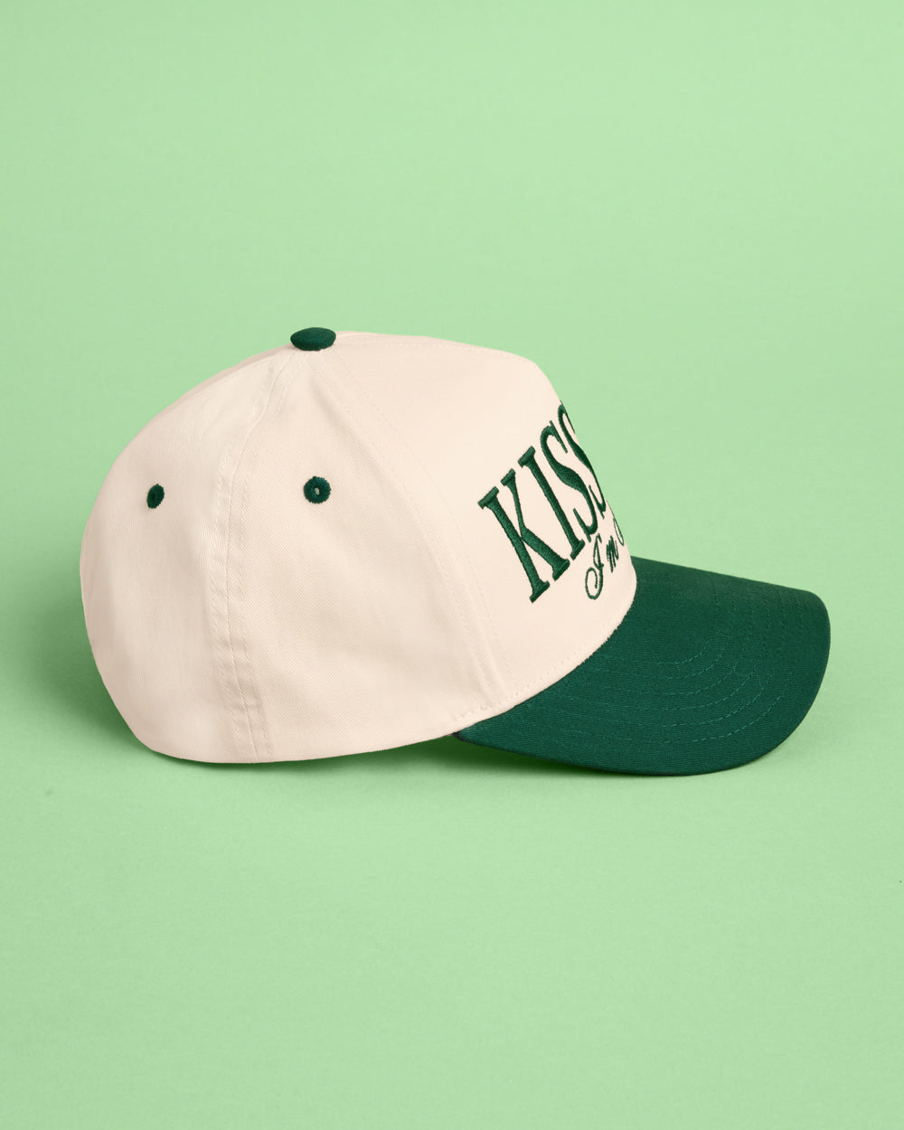 Kiss Me I'm Irish Hat - embroidered trucker hat