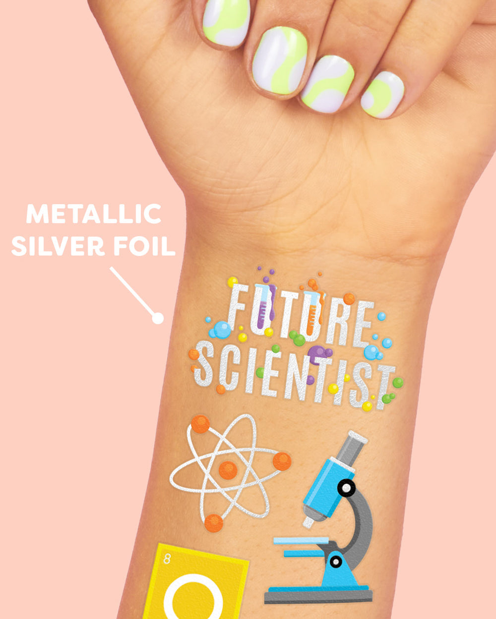 MOL-E-COOL Tats - 62 foil temporary tattoos