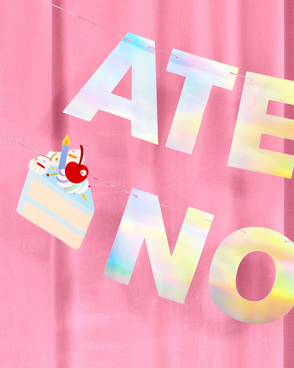No Crumbs 🎂 Banner - pre-strung banner