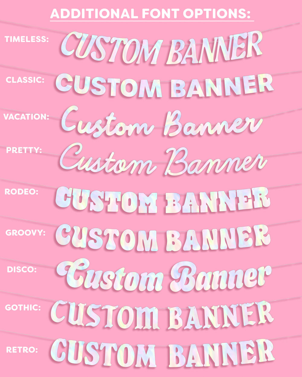 Custom Birthday Banner - customizable banner