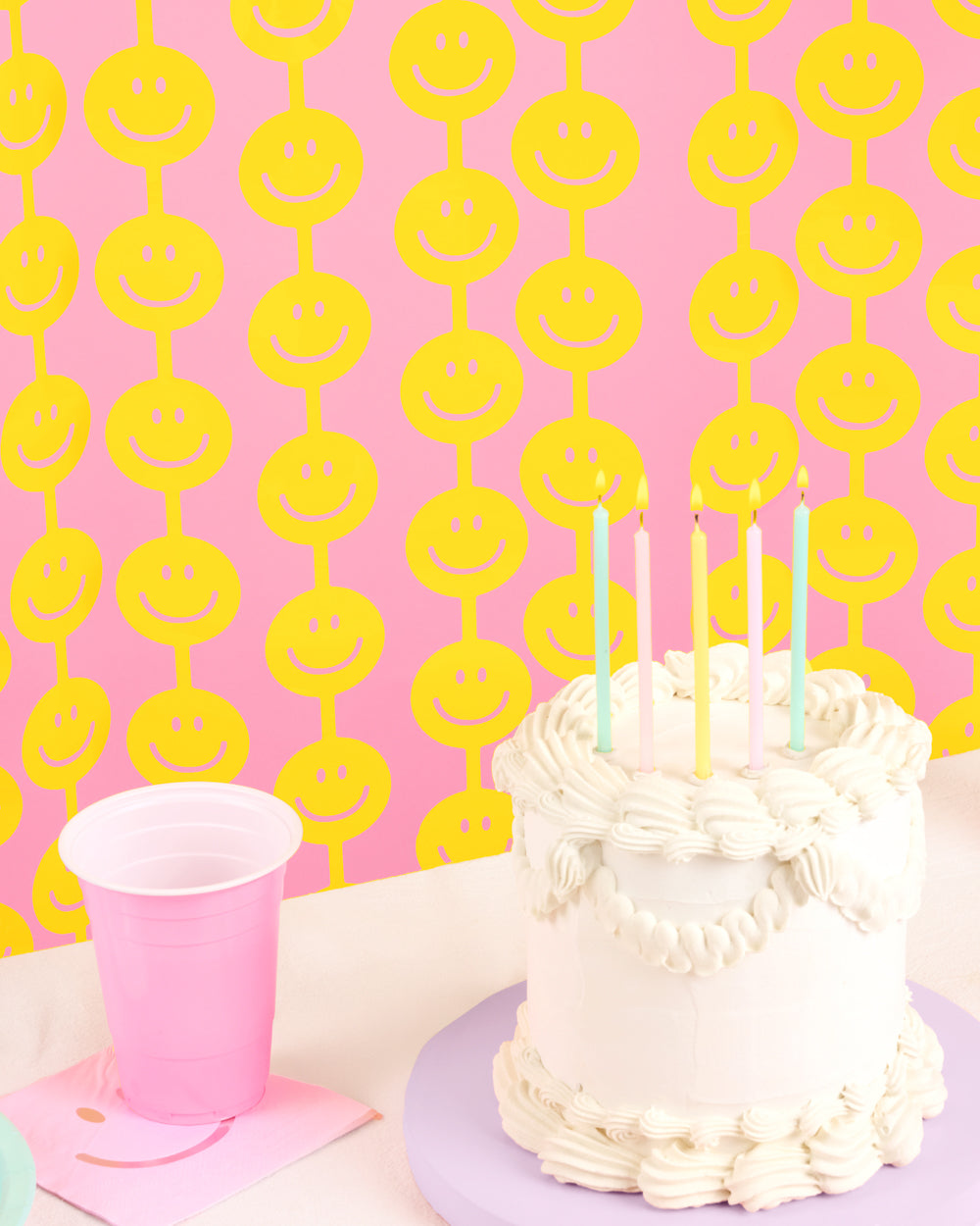 Smiley Curtain - matte foil curtain
