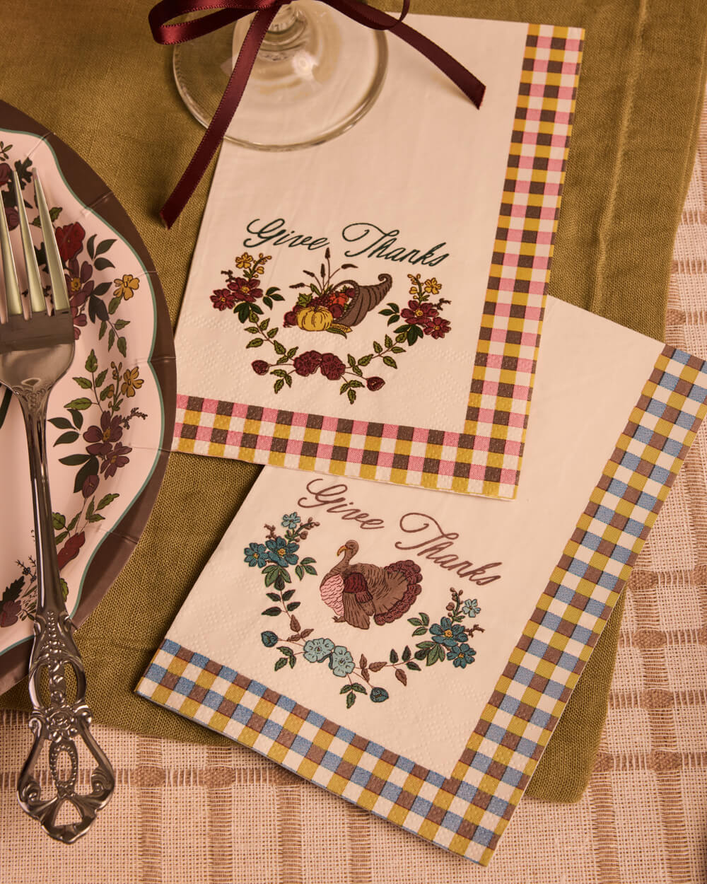Give Thanks Harvest Napkins - 24 paper napkins