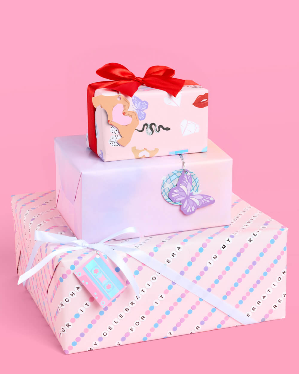 Gifting Era Wrapping Paper - 12 sheets + 16 tags