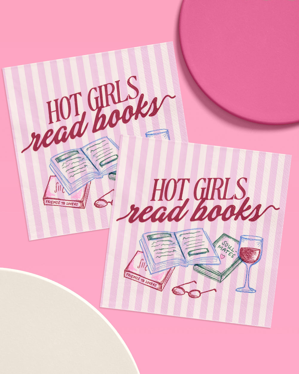Hot Girls Book Club Napkins - 25 paper napkins